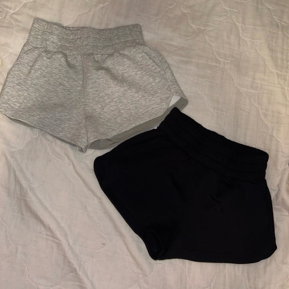 Abercrombie YPB NeoKnit Gray and Black Shorts M